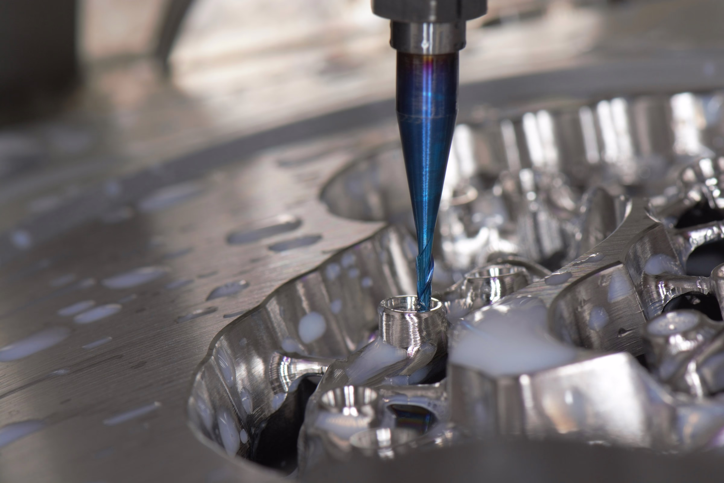 CNC milling tool in metal