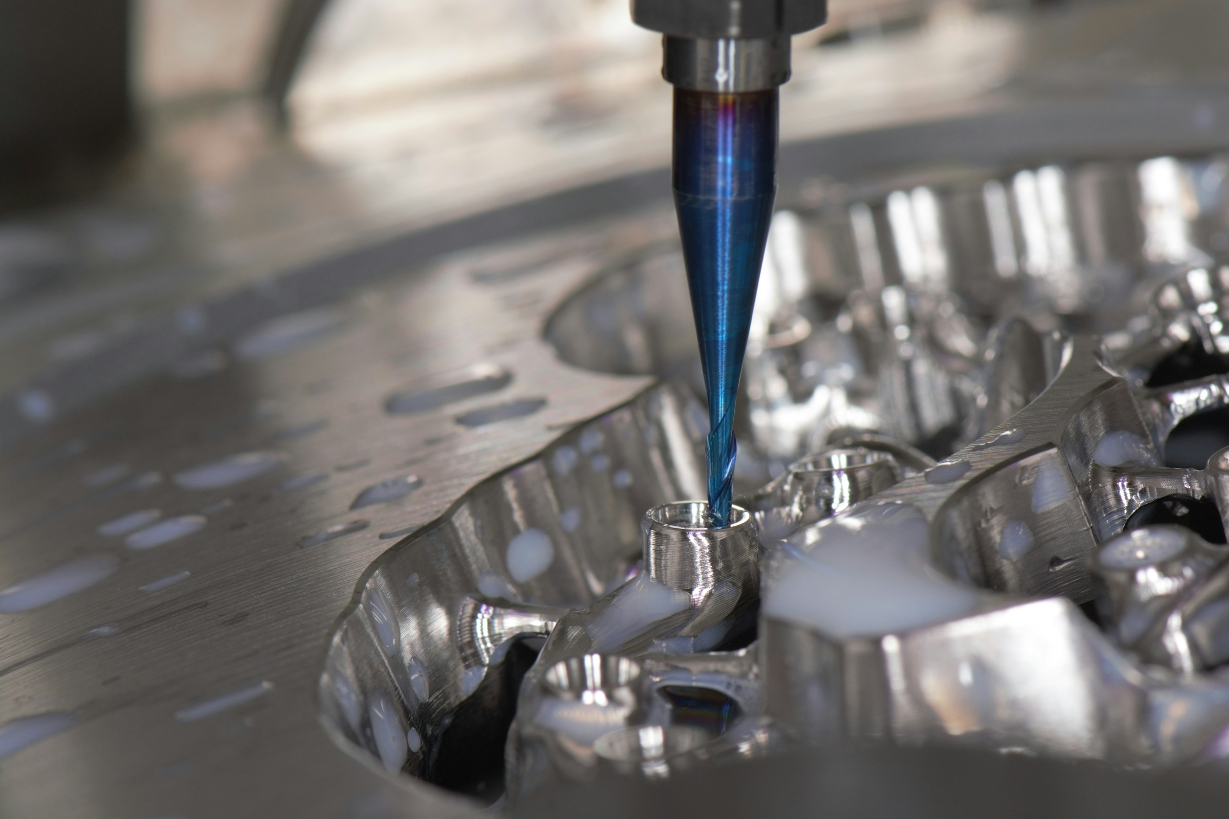 CNC milling tool in metal